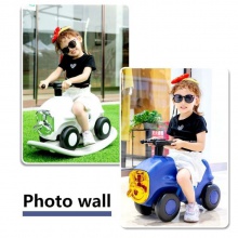 可爱的4轮儿童塑料车滑滑板车骑在车上/摇马玩具儿童平衡车/儿童车秋千滑车