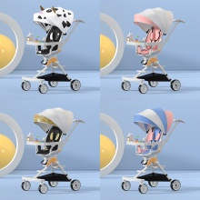 溜娃神器 可坐可躺带餐盘婴儿手推车折叠手推车1-5岁遛娃神器