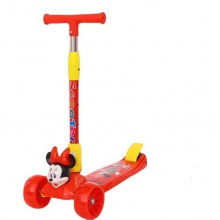 儿童卡通滑板车3-6-14岁闪光四轮三轮脚踏车可折叠滑滑车