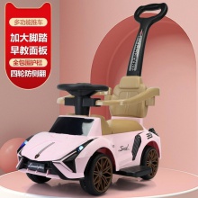 儿童手推滑行车男宝宝女孩婴儿1一3岁溜溜四轮玩具汽车可坐人电动