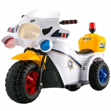 玩具儿童电动三轮车摩托车玩具车婴童充电巡逻警车带音乐喇叭