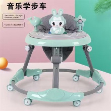 塑料宝宝训练粉手推孩子玩具车助行器走路 圆盘学步车