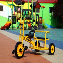 幼儿园儿童三轮车双人幼教三轮车户外运动儿童三轮车踩踏车
