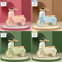 新品儿童三轮车宝宝脚踏车灯光音乐轻便婴幼儿手推溜溜滑行车