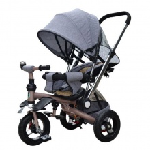 儿童三轮自行车婴儿背带三轮车/带顶棚的漂亮儿童三轮车/婴儿三轮车360度旋转座椅