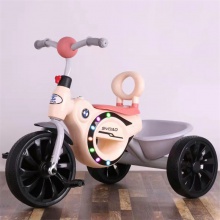 音乐灯光儿童三轮车1-5岁三轮脚踏车简易小孩男女异形三轮车