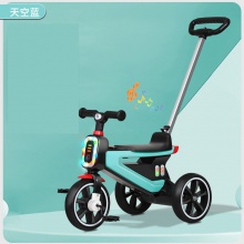 新款儿童三轮车 轻便折叠宝宝脚踏车儿童益智玩具异形三轮车