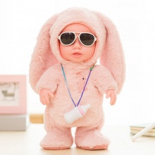 毛绒电动玩具吃奶瓶洋娃娃会唱歌走路说话学舌女孩1-3岁儿童玩具