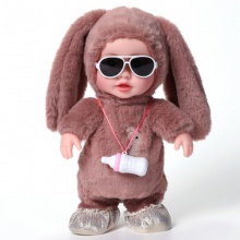 毛绒电动玩具吃奶瓶洋娃娃会唱歌走路说话学舌女孩1-3岁儿童玩具