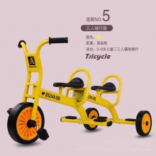幼儿园儿童三轮车可带人小孩脚蹬三轮车幼教儿童二轮平衡车防侧翻