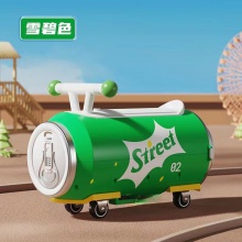 儿童玩具易拉罐滑行车学步车助步车推把可坐可乐雪碧芬达