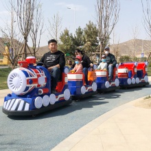 儿童广场游乐设备户外摆摊公园景区观光游乐车商场电动无轨小火车