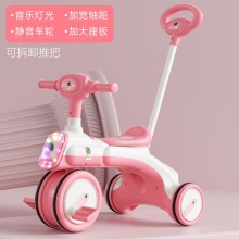 新款手推车儿童三轮车2-5岁男孩女孩可脚蹬宝宝平衡车学步溜溜车