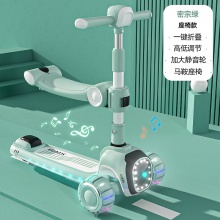 滑板车儿童溜溜车折叠宽体悍马闪光轮音乐跑马灯1-12岁踏板溜溜车
