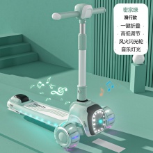 滑板车儿童溜溜车折叠宽体悍马闪光轮音乐跑马灯1-12岁踏板溜溜车
