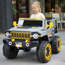 儿童电动车四驱遥控越野车男女 儿童电动汽车 可坐大人亲子玩具车