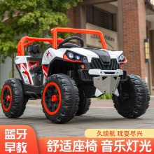 新款儿童电动车四轮越野车双坐遥控男女小孩充电玩具童车汽车