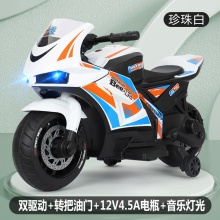 儿童宝宝电动摩托车男女宝宝电瓶车二轮车带音乐灯光可坐人玩具车