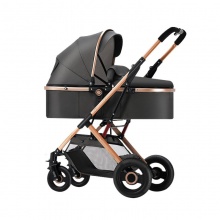婴儿童四轮推车宝宝伞车可坐躺折叠轻便四季纱网避震刹车