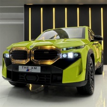 合金车模1:24宝玛XM越野车带声光回力玩具车音乐模型摆件藏品