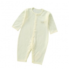 婴儿连体衣夏棉质新款长袖哈衣爬服宝宝婴童衣服九分袖儿童 空调服