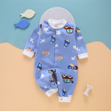 牛奶丝加绒婴儿连体衣秋冬哈衣宝宝服新生儿衣服爬服