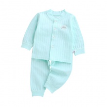 婴儿服装秋棉质内衣套装保暖棉质两用裆秋衣秋裤宝宝衣服