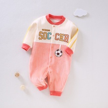 宝宝秋冬连体衣无骨双面加绒新生儿衣服哈衣婴儿爬服童装