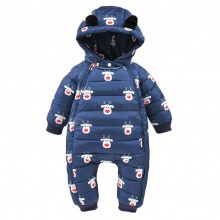 新生婴儿衣服秋冬套装羽绒服冬季女宝宝连体衣外出抱衣洋气冬装