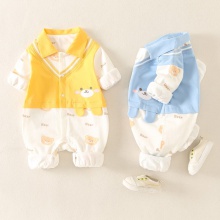 新生婴儿儿衣服春装外套男宝宝超萌爬爬服哈衣春季外出连体衣春秋
