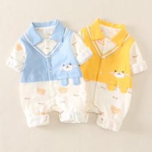 新生婴儿儿衣服春装外套男宝宝超萌爬爬服哈衣春季外出连体衣春秋