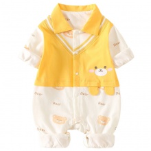 新生婴儿儿衣服春装外套男宝宝超萌爬爬服哈衣春季外出连体衣春秋