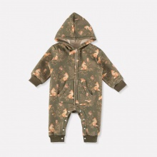 北欧风纯棉连体衣宝宝春秋哈衣外出儿童男女衣服爬爬服IN S网红