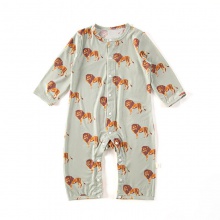 2023新款婴幼儿连体衣夏季宝宝哈衣爬爬服竹棉长袖衣服薄 款空调服