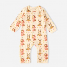 北欧风婴儿连体衣男女宝宝哈衣儿童长袖春秋爬爬服欧美网红