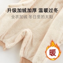 婴儿连体衣服冬季男女宝宝加绒加厚棉衣哈衣新生儿外出保 暖爬爬服