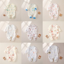 宝宝衣服新生儿连体衣婴儿童装哈衣春夏秋纯棉夏季Aa类爬 服空调服