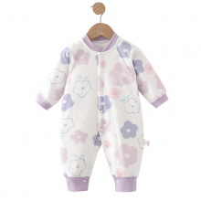 婴儿衣服加厚夹棉40g秋冬季款男女宝宝新生儿连体衣初生爬 服睡衣