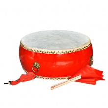 牛皮鼓龙鼓中国红鼓成人儿童演出扁鼓堂舞蹈表演节奏鼓铜锣镲大鼓