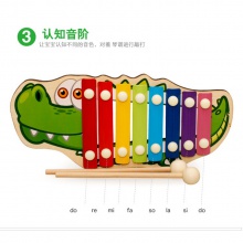 1-3岁婴儿八音小木琴儿童益智早教音乐培养手敲琴玩具