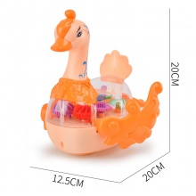 天鹅儿童电动发光玩具动物会走路灯光音乐夜市摆地摊货源