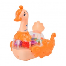 天鹅儿童电动发光玩具动物会走路灯光音乐夜市摆地摊货源