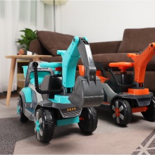 儿童滑行车男孩挖掘机宝宝挖土机可坐人大号工程车滑步车