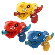 卡通恐龙烟雾泡泡机儿童电动吹泡泡玩具灯光音乐USB充电玩具