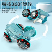 特技鲨鱼玩具车可充电动360°行走万向旋转灯光音乐网红儿童玩具