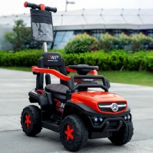 儿童电动车四轮遥控车带手推杆四轮汽车充电男女宝宝可坐人玩具车