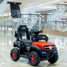 儿童电动车四轮遥控车带手推杆四轮汽车充电男女宝宝可坐人玩具车