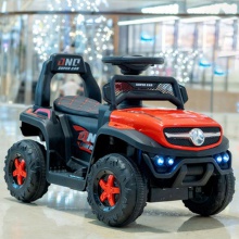 儿童电动车四轮遥控车带手推杆四轮汽车充电男女宝宝可坐人玩具车