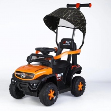 儿童电动车四轮遥控车带手推杆四轮汽车充电男女宝宝可坐人玩具车