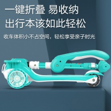 小松鼠滑板车儿童1-3-6-12岁小孩宝宝女踏板滑滑车灯光音乐免安装